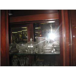 SHELF OF GLASSWARE