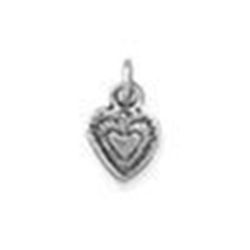 Oxidized Heart Charm