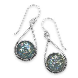 Roman Glass Drop Earrings