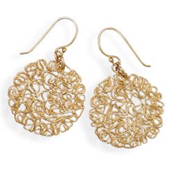 14 Karat Gold Plated Wire Earrings
