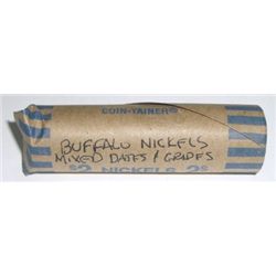 ROLL OF BUFFALO NICKELS MIXED DATES & GRADES (40) TOTAL NICKELS *UNSEARCHED* ROLL CAME OUT OF SAFE!!