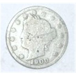 1900 LIBERTY HEAD "V" NICKEL *NICE EARLY NICKEL*!! LIBERTY HEAD NICKEL CAME OUT OF SAFE!!