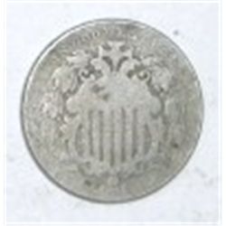 1882 SHIELD HEAD "V" NICKEL RED BOOK VALUE IS $20.00+ *NICE EARLY GOOD NICKEL*!!