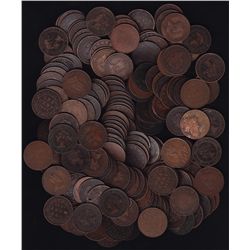 Lot of 175 Canadian Large Cents