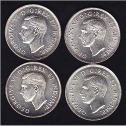 Lot of Four Fifty Cents