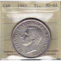 1945 Silver Dollar