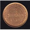 Image 1 : 1888 Newfoundland $2 Gold