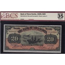 1925 Bank of Nova Scotia $20