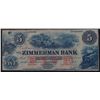 Image 1 : 185_ Zimmerman Bank $5 Remainder