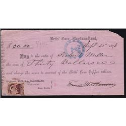 Betts' Cove Cheque