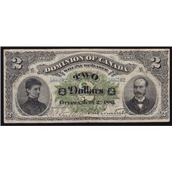 1887 Dominion of Canada $2