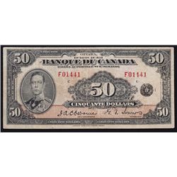 1935 Bank of Canada $50 French