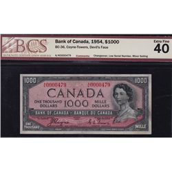1954 Bank of Canada $1000 Devil's Face