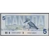 Image 2 : 1986 Bank of Canada $5 Test Note