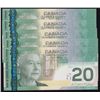 Image 2 : Lot of 5 Consecutive 2004 Bank of Canada $20