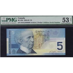 2002 Bank of Canada $5