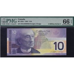 2001 Bank of Canada $10