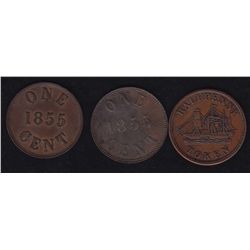 Lot of 3 Prince Edward Island Tokens