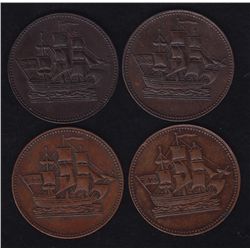 Lot of 4 Prince Edward Island Tokens