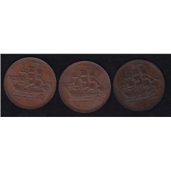 Lot of 3 Prince Edward Island Tokens