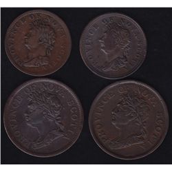 Lot of 4 Nova Scotia Tokens