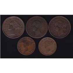 Lot of 5 Nova Scotia Tokens