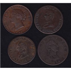 Lot of 4 Nova Scotia Tokens