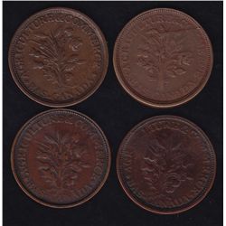 Lot of 4 Lower Canada Tokens
