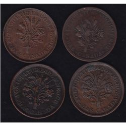 Lot of 4 Lower Canada Tokens
