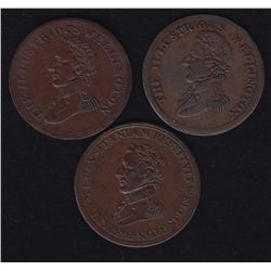 Lot of 3 Wellington Tokens