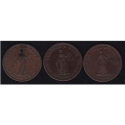 Lot of 3 Upper Canada Tokens