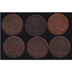 Lot of 6 Canadian Tokens