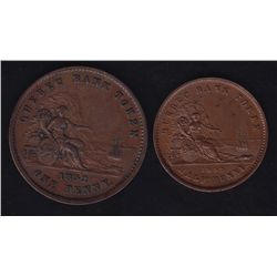 Lot of 2 Canadian Tokens