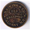 Image 3 : Lot of 3 Albany, NY Civil War Tokens.