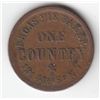 Image 3 : Lot of 4 NY, NY Civil War Tokens.