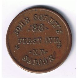 Lot of 3 NY, NY Civil War Tokens.