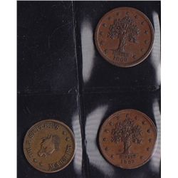Lot of 3 NY, NY Civil War Tokens.