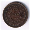 Image 1 : Lot of 2 Pittsburgh, PA Civil War Tokens.