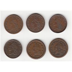 Lot of 6 Patriotic Tokens.