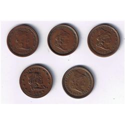 Lot of 6 Patriotic Tokens.