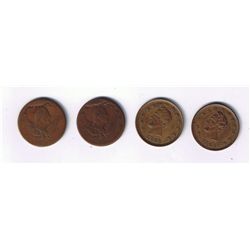 Lot of 4 Patriotic Tokens.