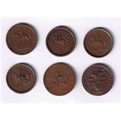Lot of 6 Patriotic Tokens.