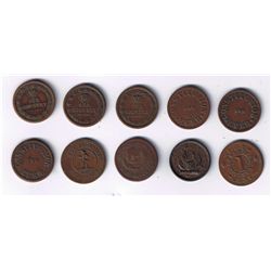 Lot of 10 Patriotic Tokens.