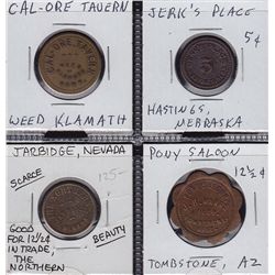 Lot of 4 USA Bar Tokens.