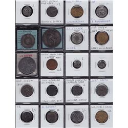 Lot of 21 British Hop tokens.