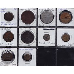 Lot of 10 World Tokens.