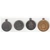 Image 1 : Lot of 4 LeRoux Listed Religious Medals.