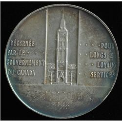 Government of Canada Long Service Sterling Silver Medal.