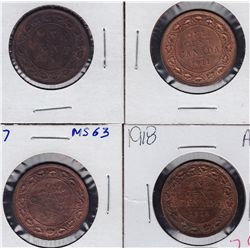 Lot of 4 One Cents.