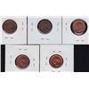 Image 2 : Lot of 5 One Cents.